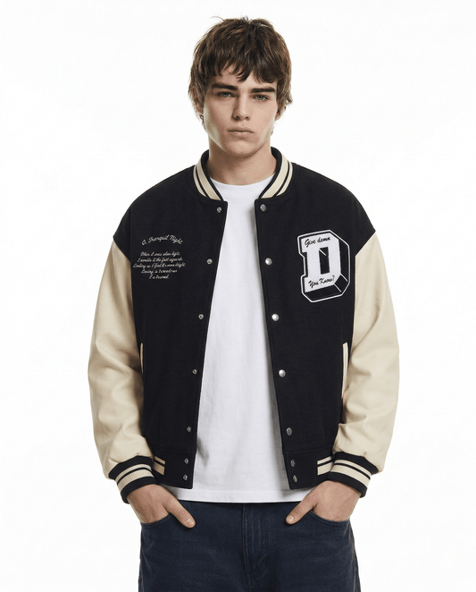 Varsity Jacket Noir - 1