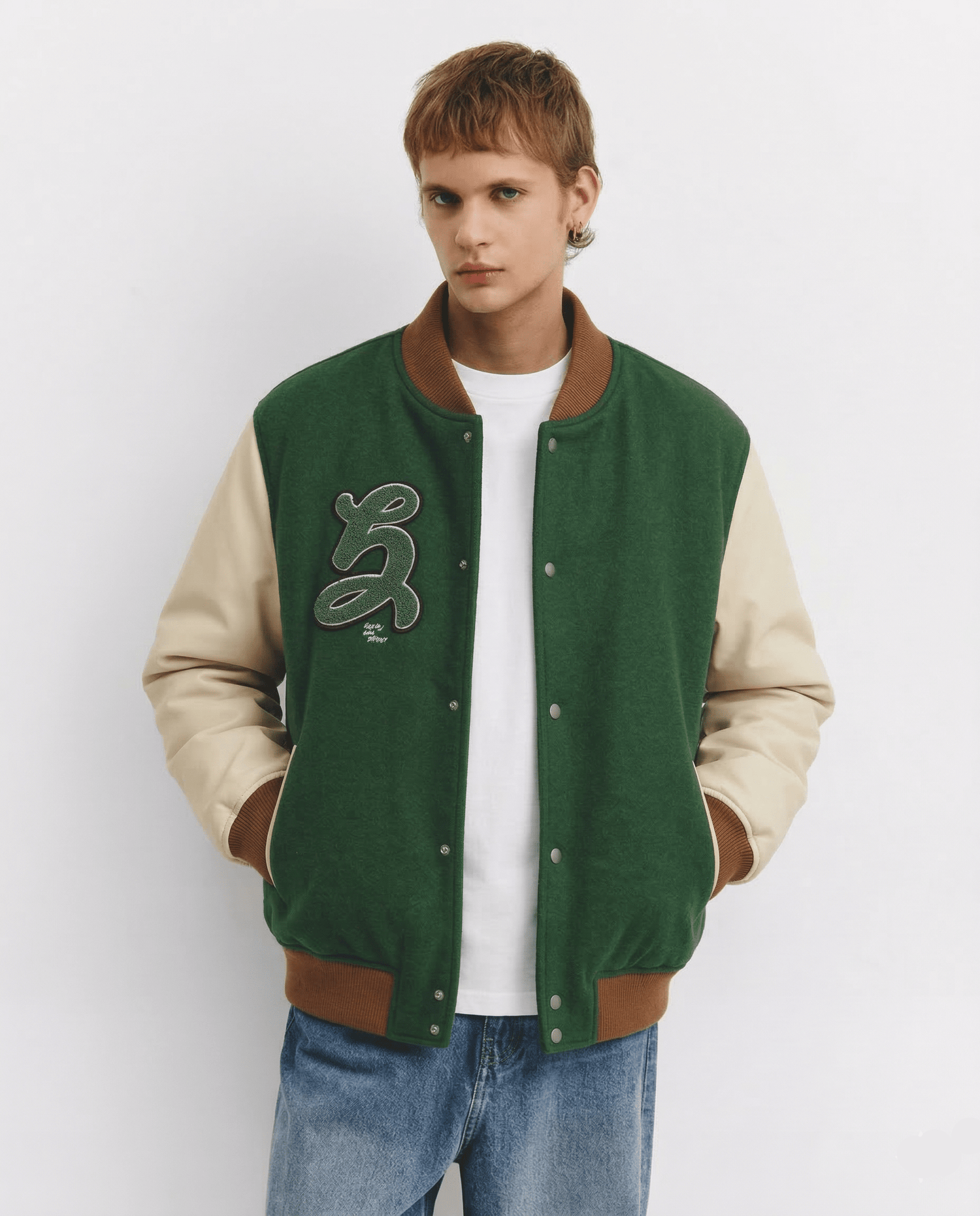 Veste de Baseball Verte - 1