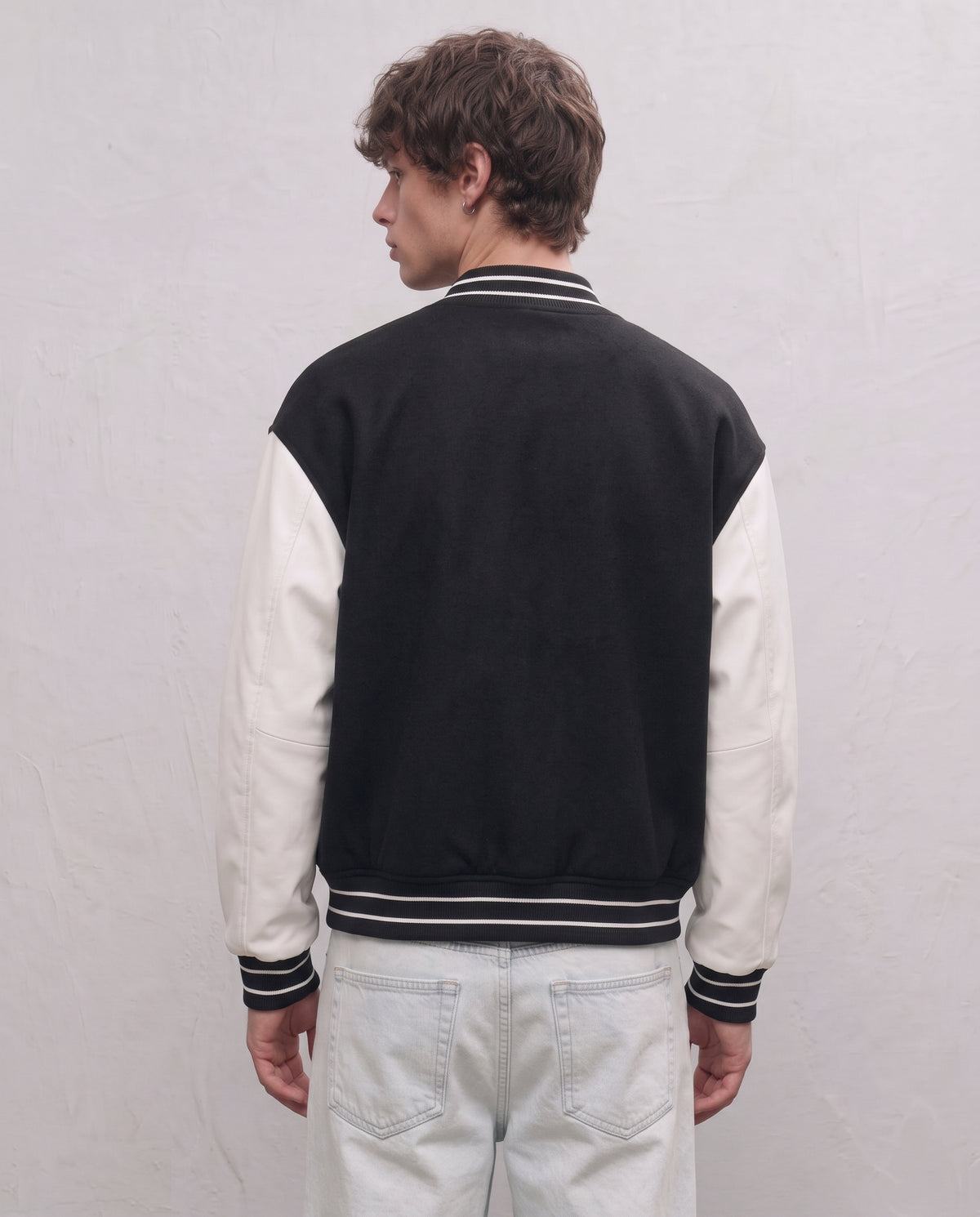 Veste Baseball Rouge Homme | Blouson Teddy Varsity Jacket Universitaire Style US
