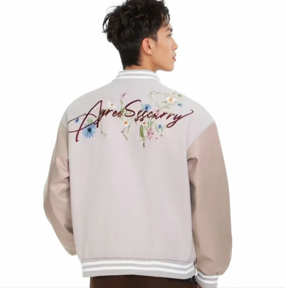 Veste Universitaire Campus Streetwear Homme | Varsity Jacket Veste Teddy Universitaire Streetwear US