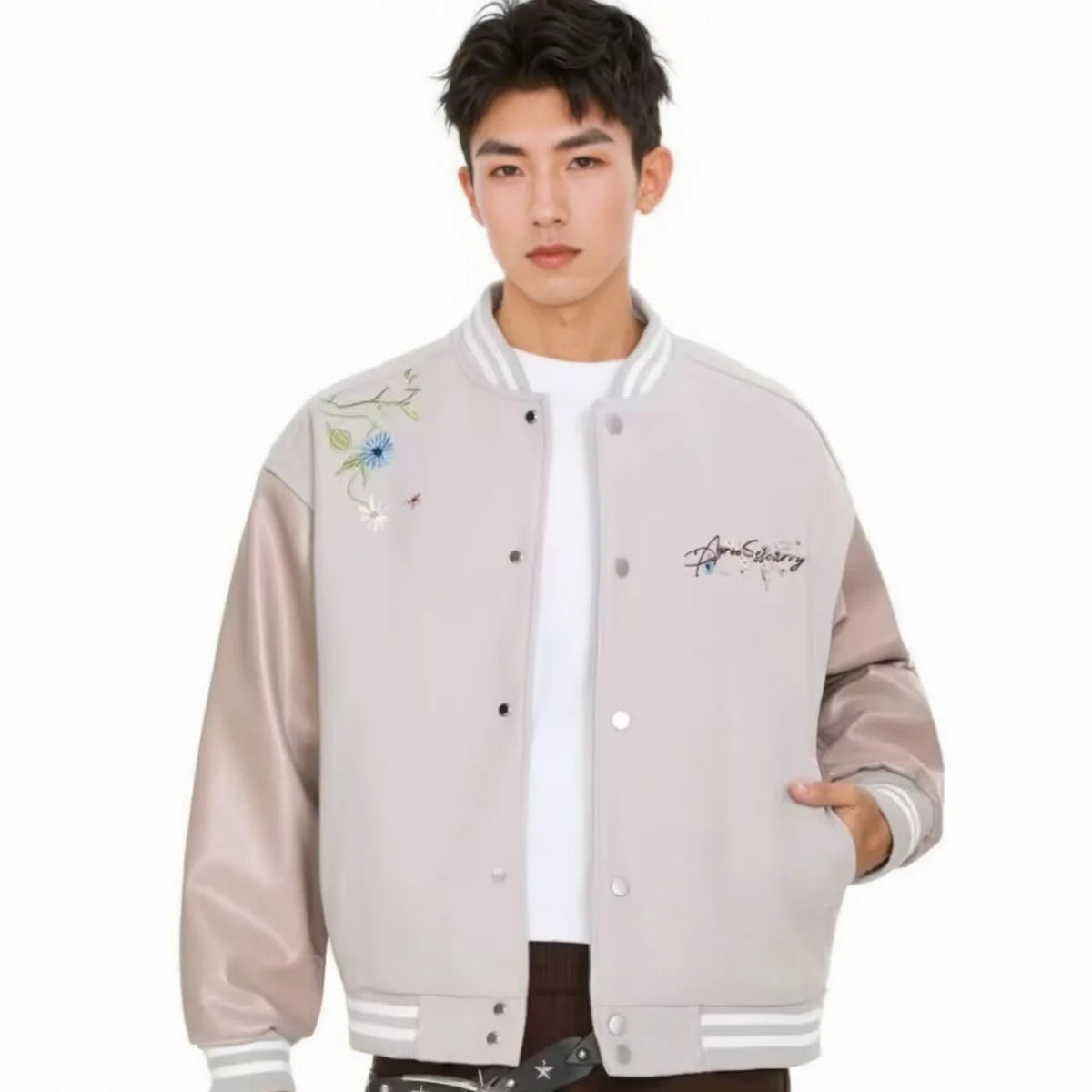 Veste Universitaire Campus Streetwear Homme | Varsity Jacket Veste Teddy Universitaire Streetwear US