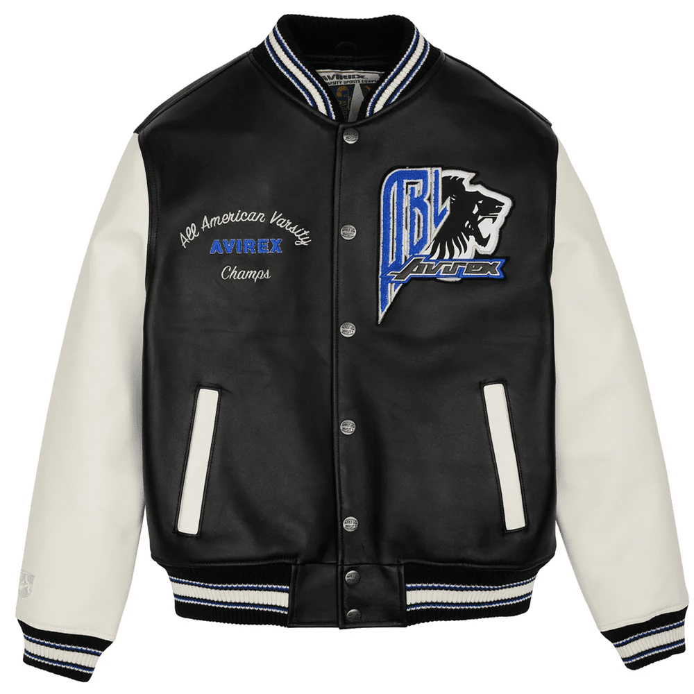 Leather Varsity Jacket - 5