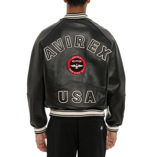 Varsity Jacket Cuir