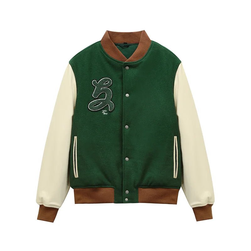 Veste de Baseball Verte - 3