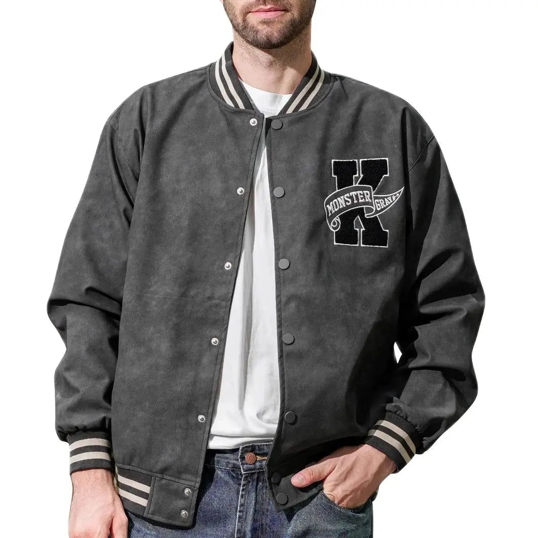 Veste Universitaire Grise - 3