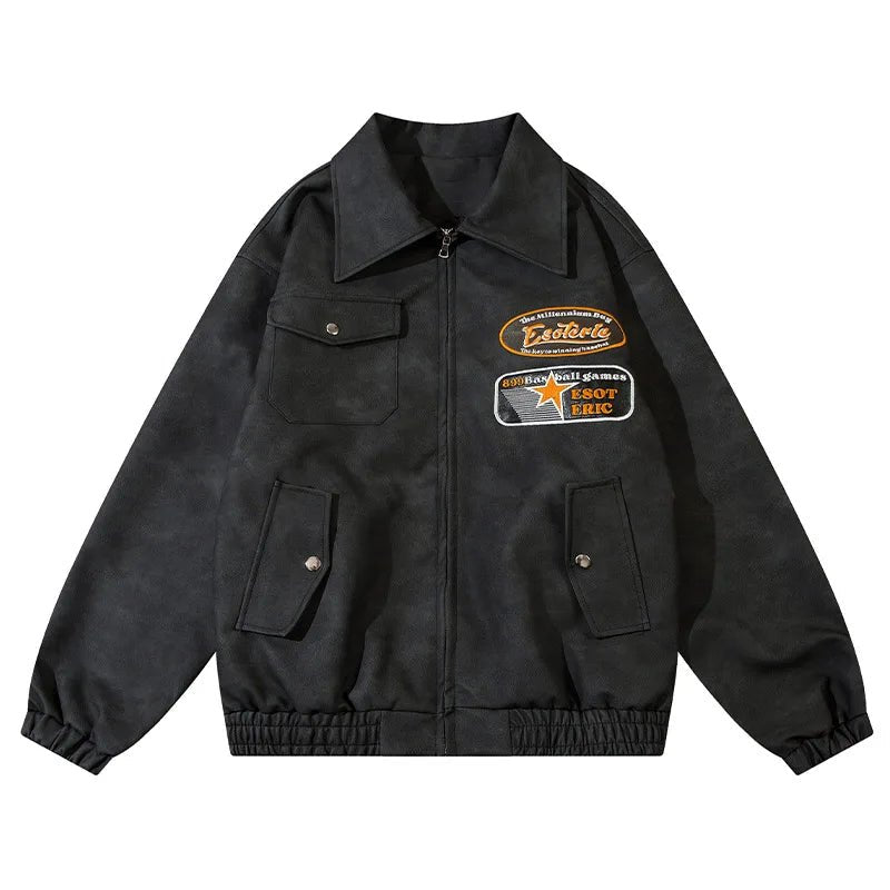 Veste American Baseball Cuir - 3