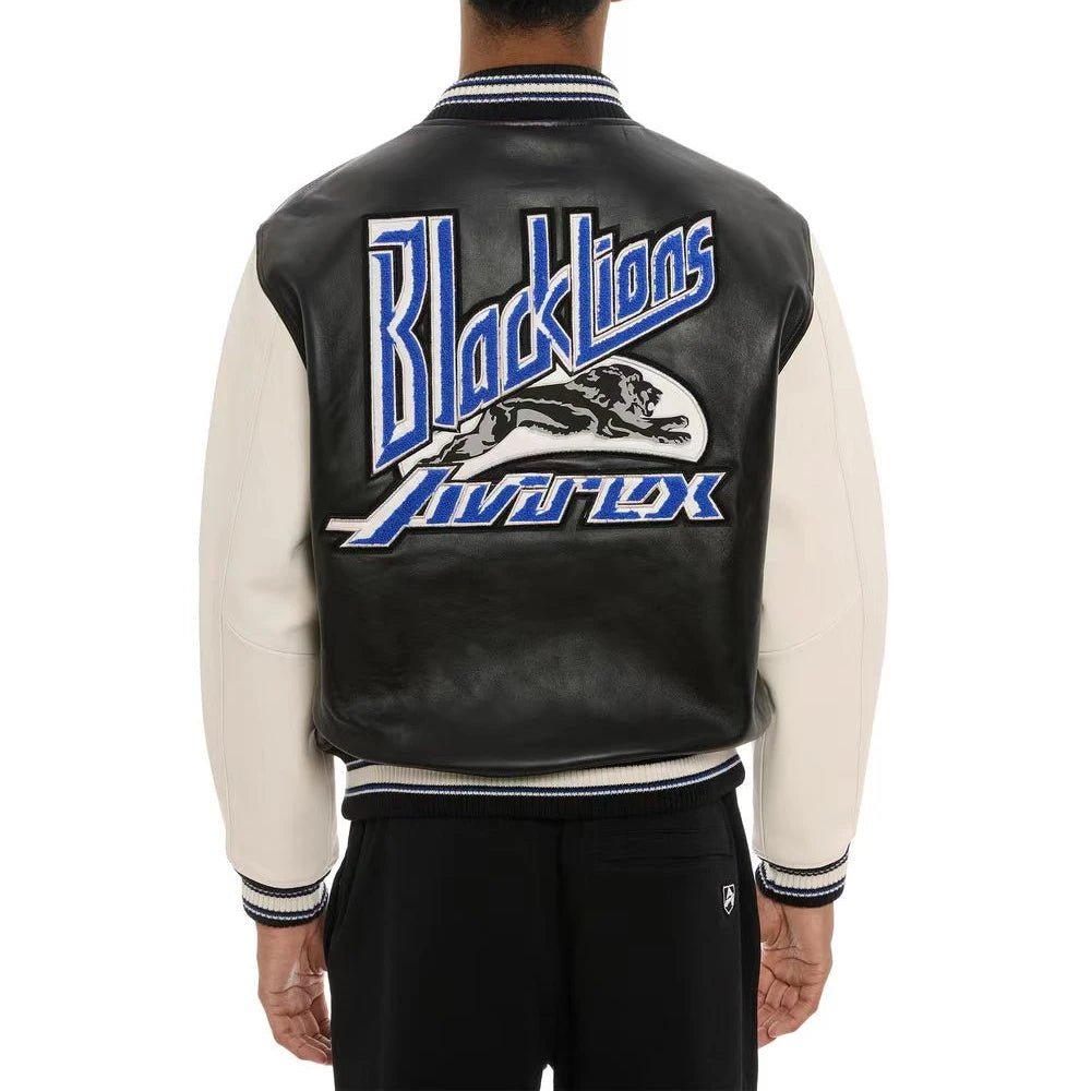 Leather Varsity Jacket - 3