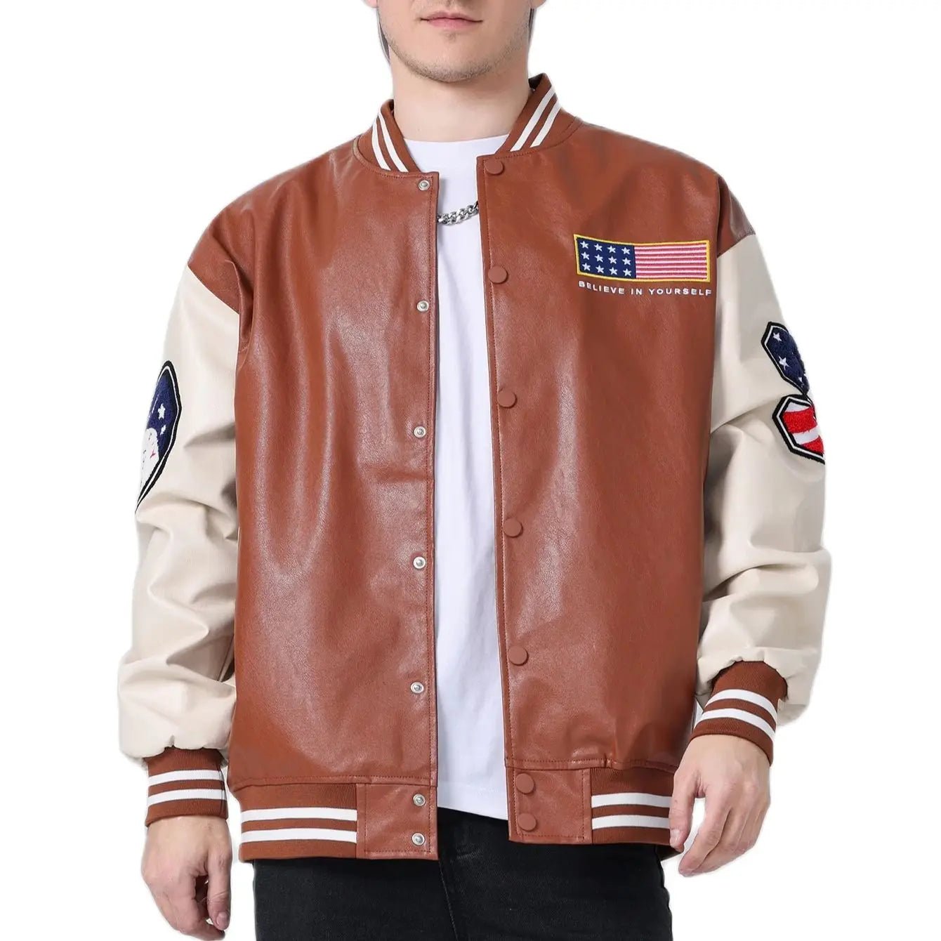 Veste Baseball Cuir - 5