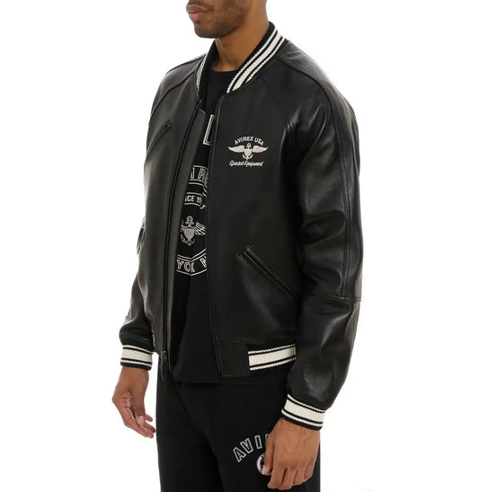 Varsity Jacket Cuir