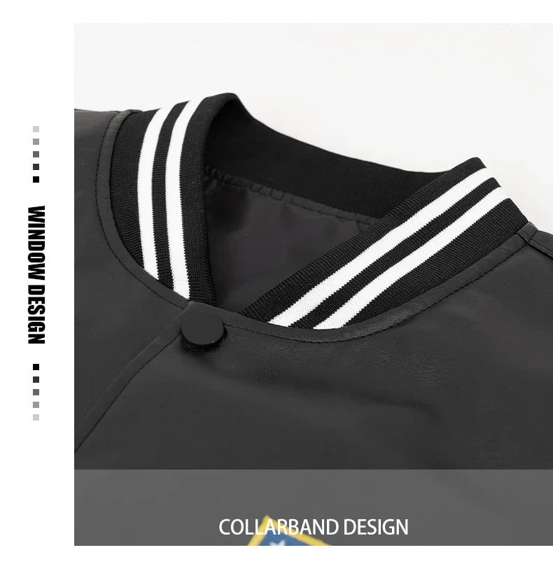 Veste Baseball Cuir - 8
