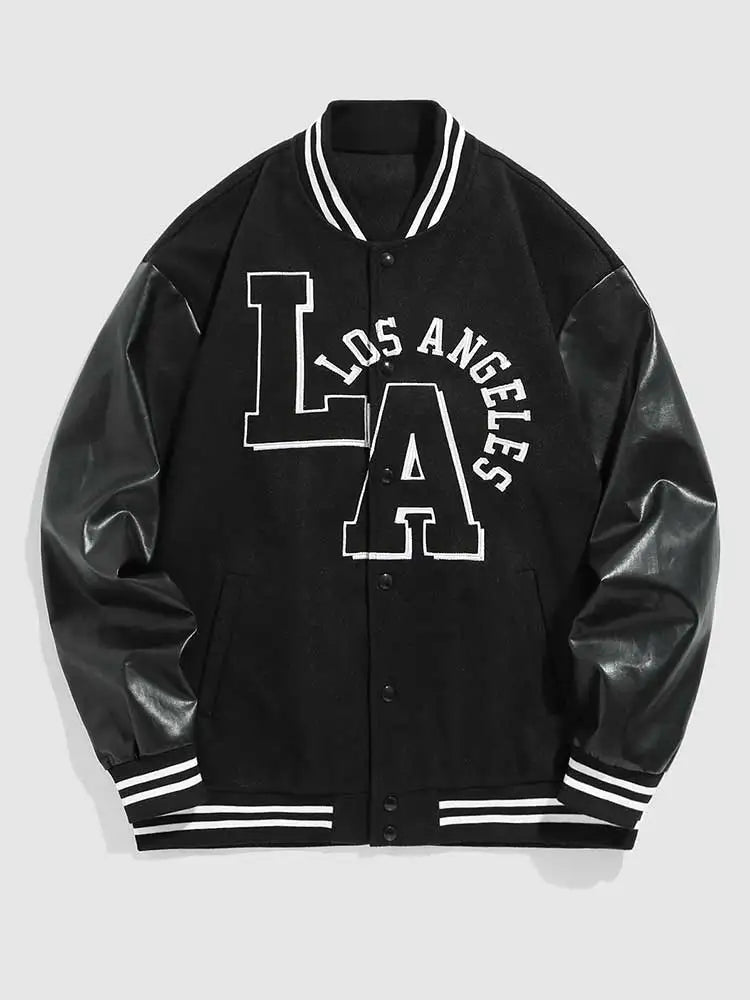 Letterman Jacket Varsity Noir - 7