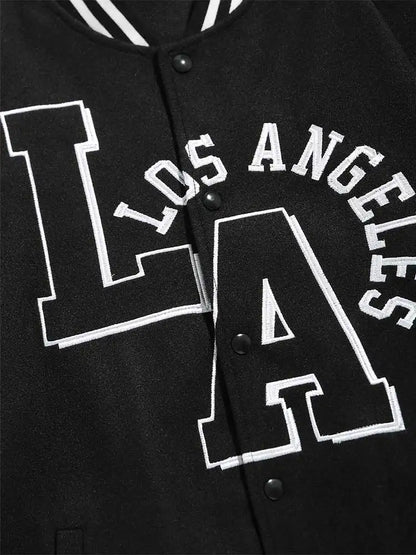 Letterman Jacket Varsity Noir