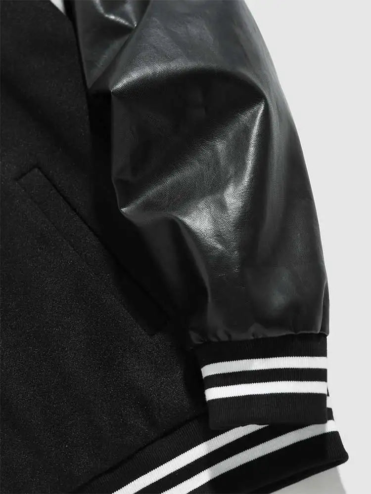 Letterman Jacket Varsity Noir - 6
