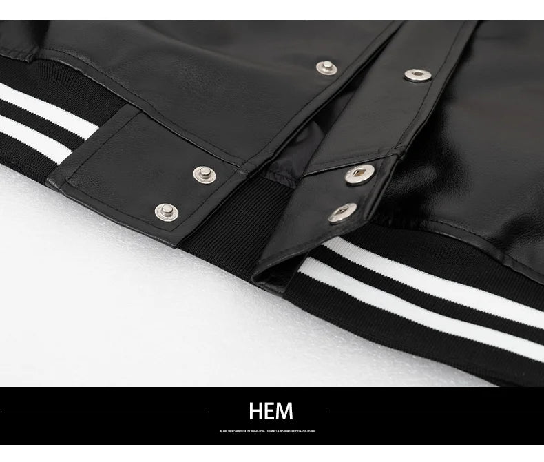Veste Baseball Cuir - 9