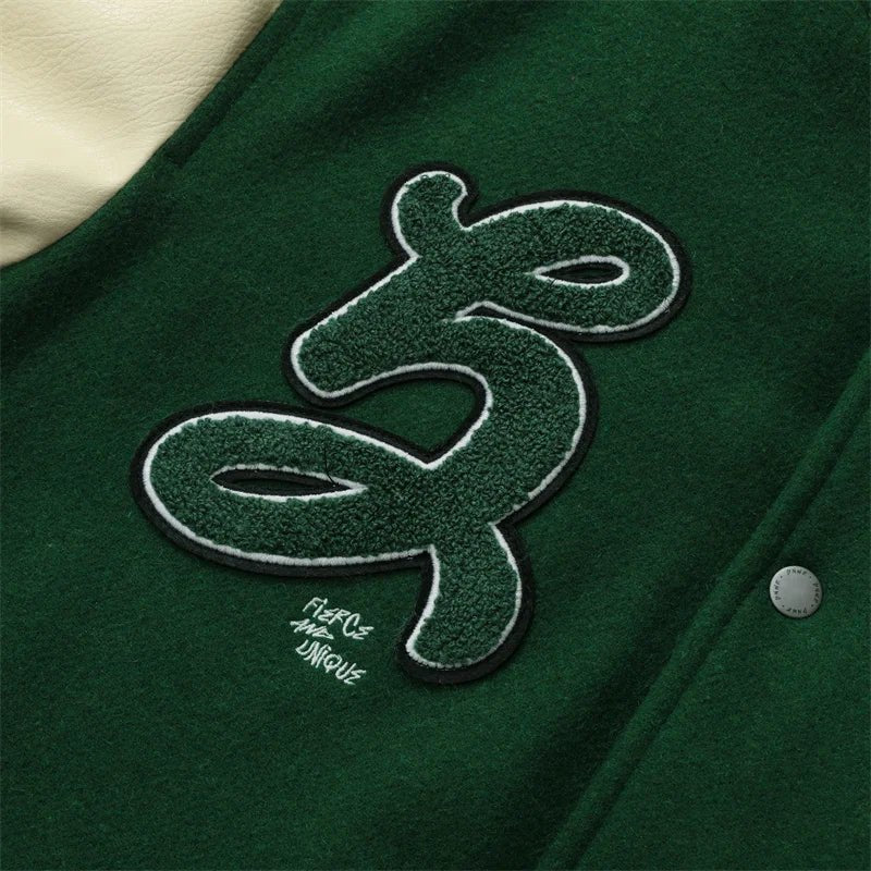 Veste de Baseball Verte - 7