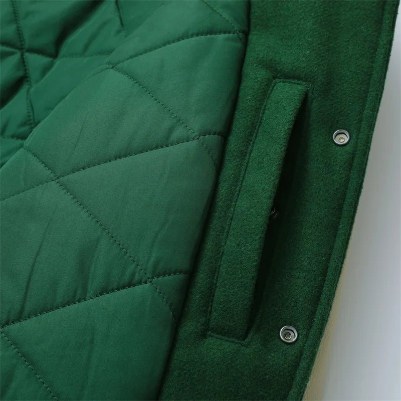 Veste de Baseball Verte - 9