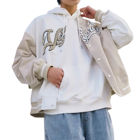 Varsity Jacket Beige