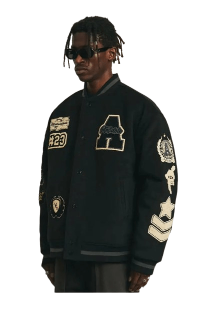 Veste Baseball Noir Homme - 6