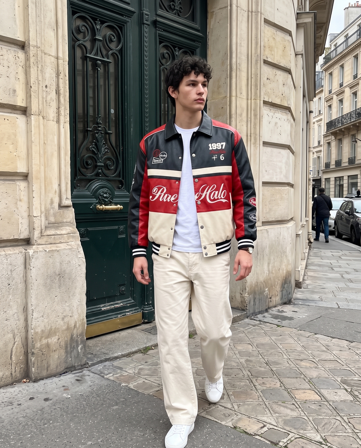 Vintage Racing Jacket Homme – look lifestyle 1