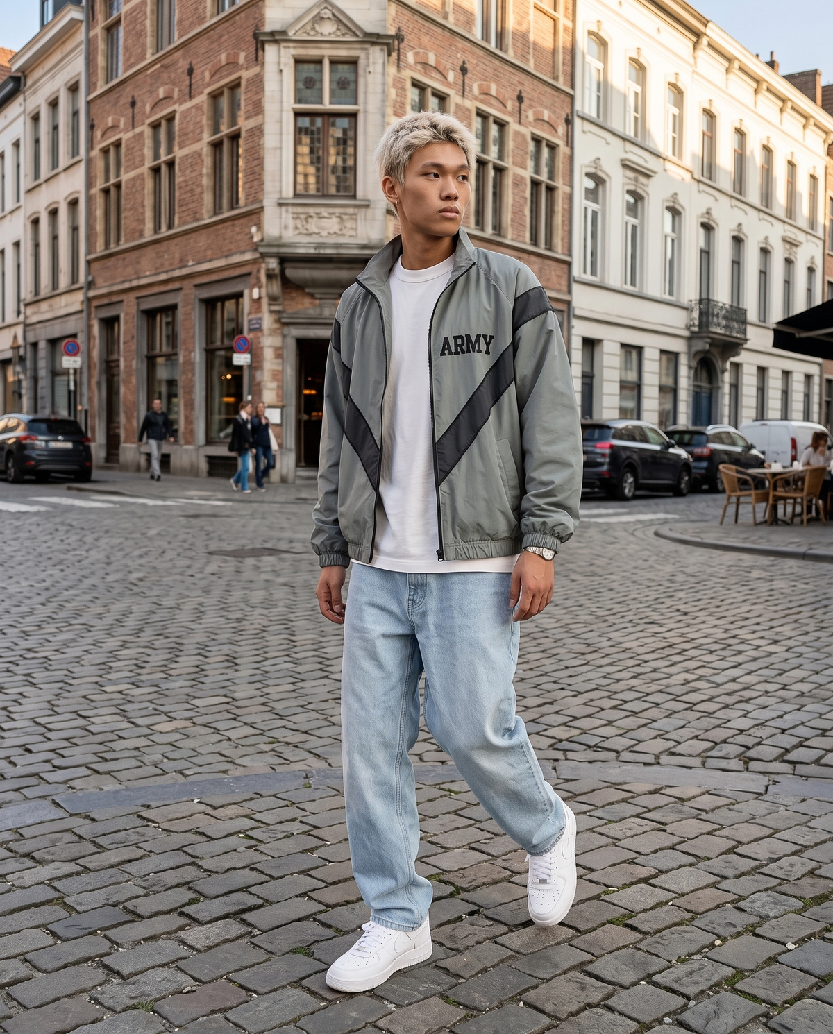 Veste College Homme – look lifestyle 1