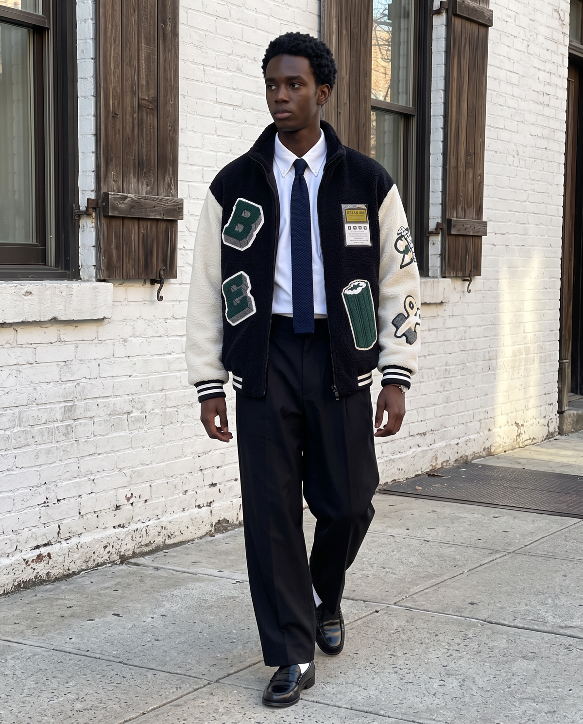 Blouson université Homme – look lifestyle 1