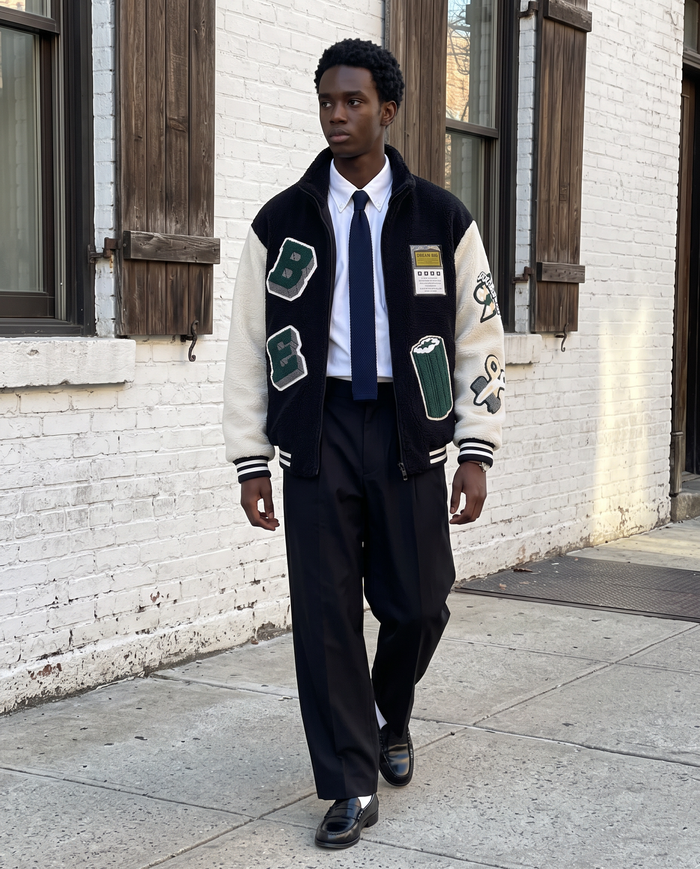 Blouson université Homme – look lifestyle 1