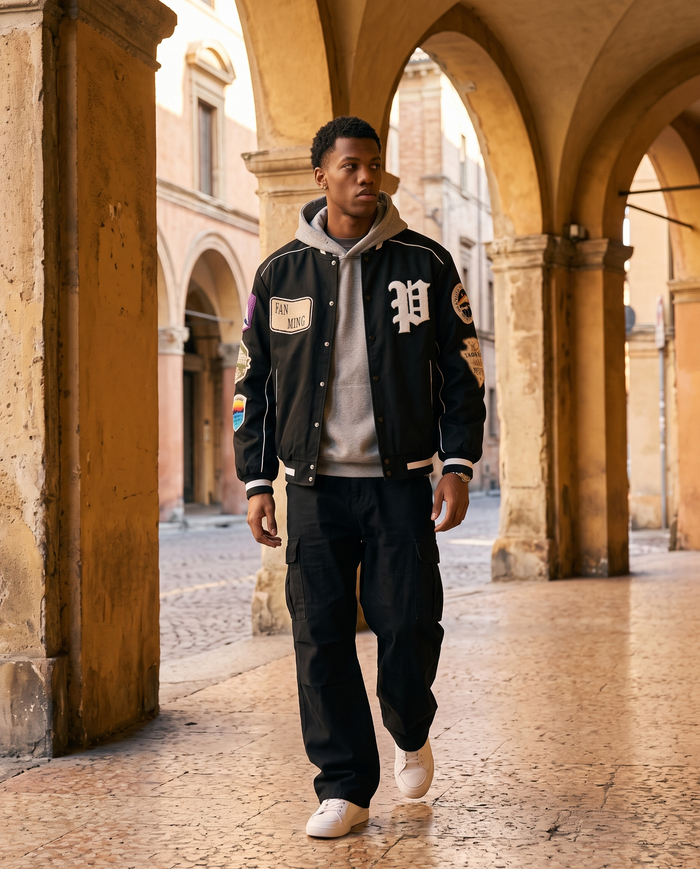 Veste Style Baseball Homme – look lifestyle 1