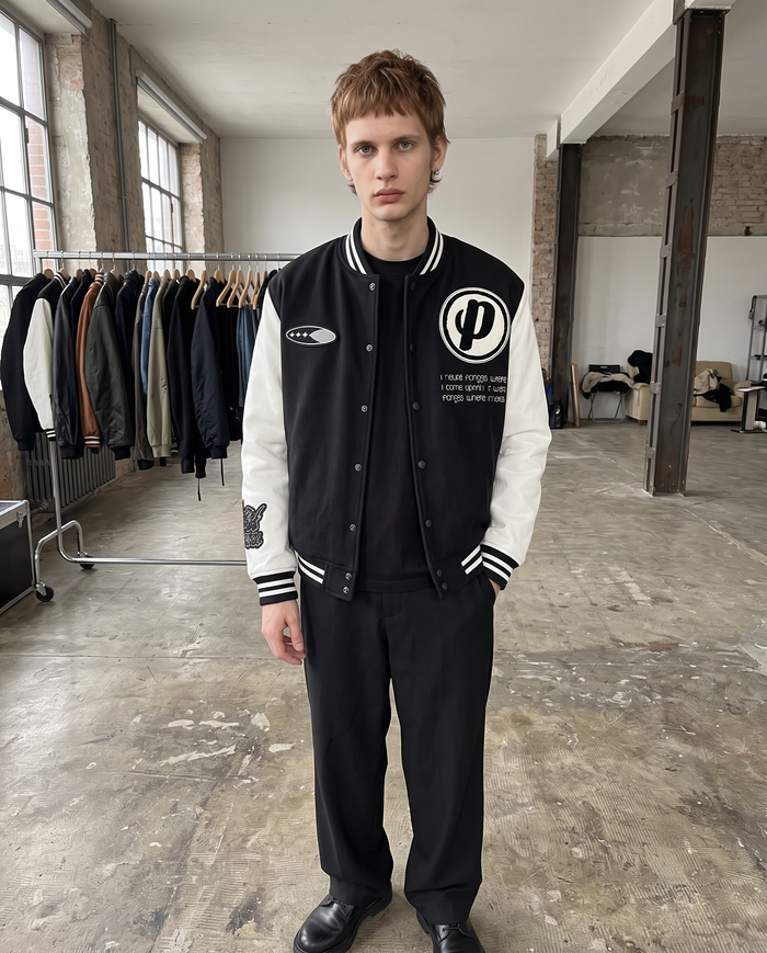 Veste Football Americain Noir Homme – look lifestyle 3