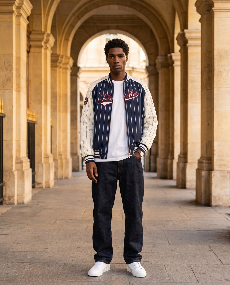 Veste Baseball Homme Classic | Blouson Teddy Varsity Jacket Universitaire Style US