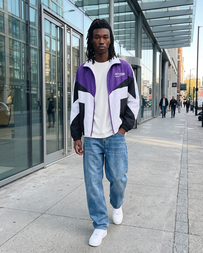 Veste Universitaire Vintage Homme – look lifestyle 2