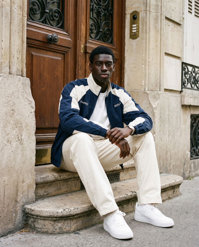 Veste Université Homme – look lifestyle 3