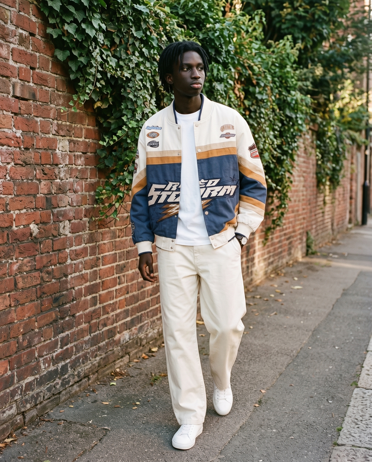 Jacket Racing Vintage Homme – look lifestyle 1