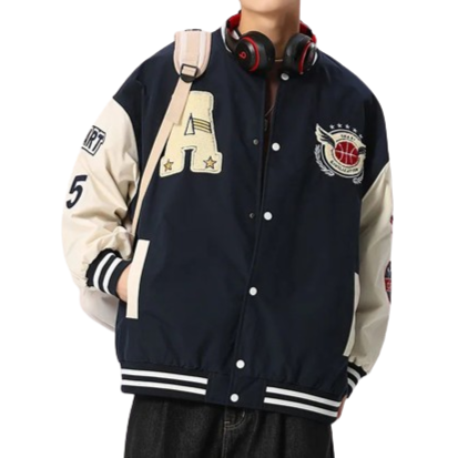 Varsity Jacket Bleu