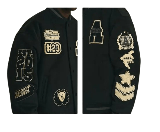 Veste Baseball Noir Homme - 7