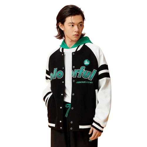 Veste Baseball Verte Homme